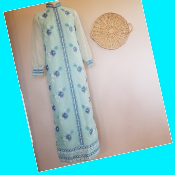 Vintage Alfred Shaheen California Hawaii Evening D - Picture 1 of 8